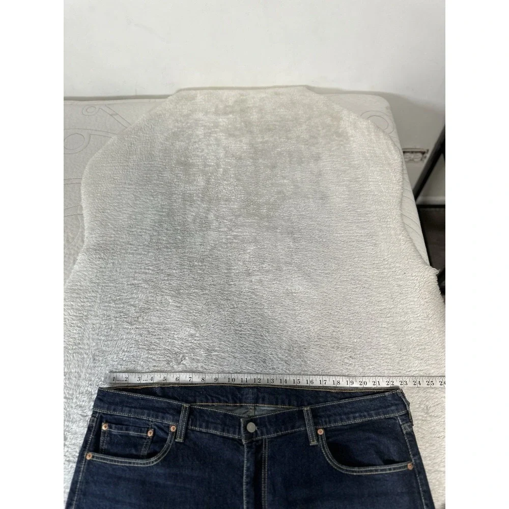 Levi's 502 Tapered Regular Blue Denim Jeans 44x36 Act ( 44x34 ) Pants
